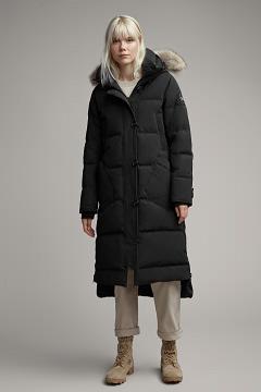 Chamarras Canada Goose Mujer Mexico - Aldridge Abrigos Black Label Negros HQ7295106
